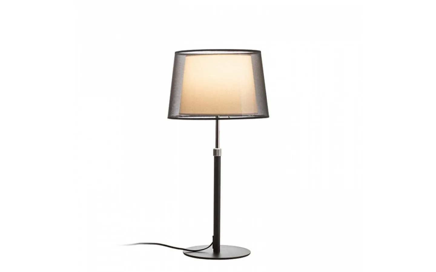 Bordslampor-Rendl Esplanade Bordslampa 74cm Svart/Vit/Krom E27