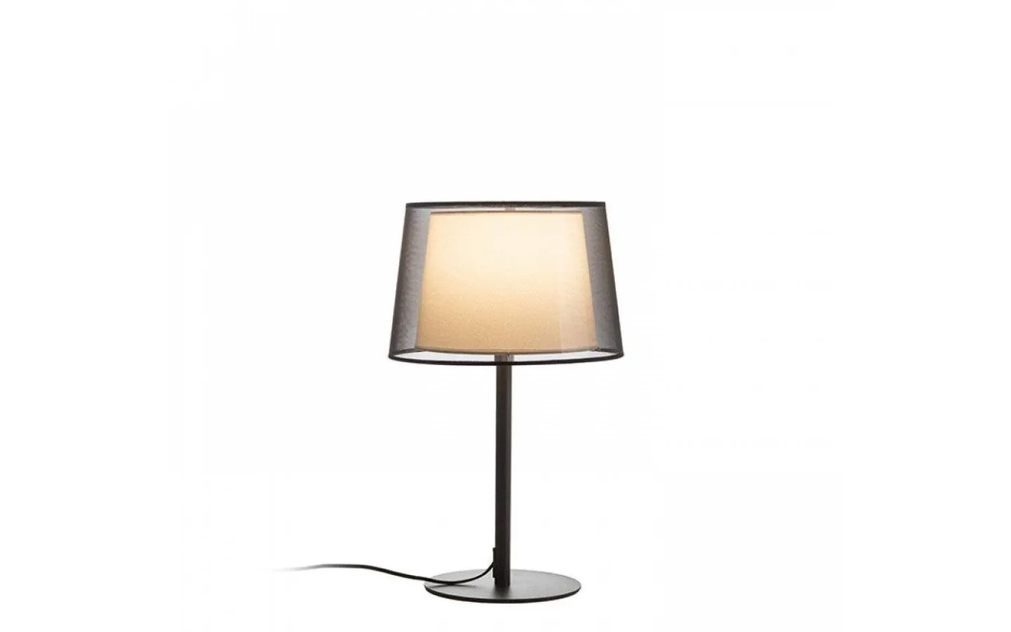 Bordslampor-Rendl Esplanade Bordslampa 74cm Svart/Vit/Krom E27