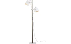 Golvläslampor-Aneta Espresso Golvlampa 150cm Vit/Trä