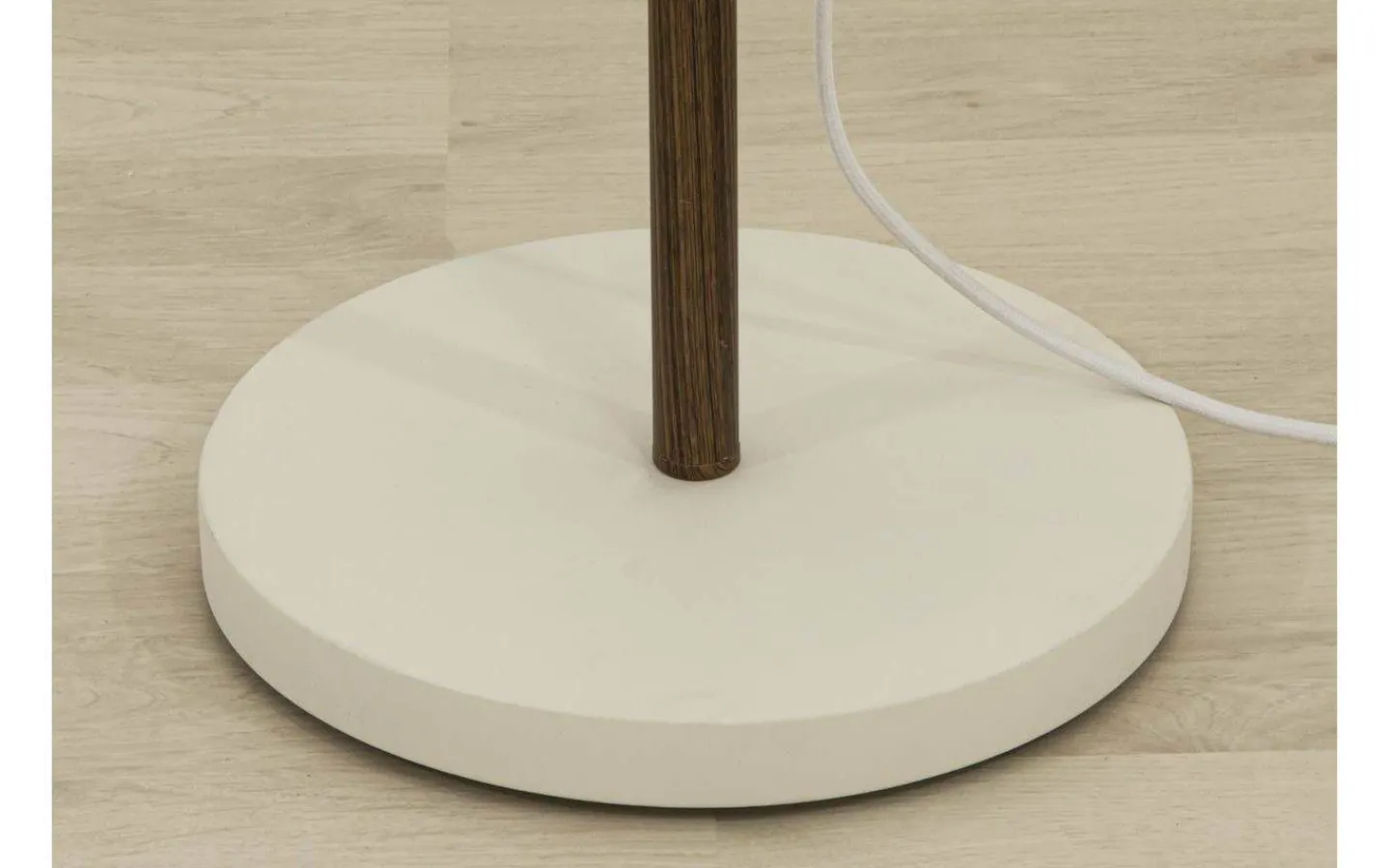 Golvläslampor-Aneta Espresso Golvlampa 150cm Vit/Trä