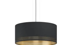 Stora Taklampor Ø50-69 Cm < Eglo Esteperra Taklampa 53cm Svart