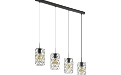 Avlånga Taklampor < Eglo Estevau Taklampa 98cm Mörkbrun