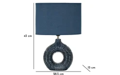 Bordslampor-Mauro Ferretti Eterna Bordslampa 43cm Blå