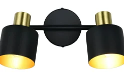 Takspot Med 2 Lampor-Trio Lighting Eva Spotlight 2-delad E14 svart/guld