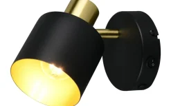 Läslampor < Trio Lighting Eva Spotlight E14 svart/guld