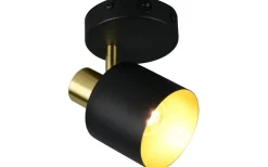Läslampor < Trio Lighting Eva Spotlight E14 svart/guld