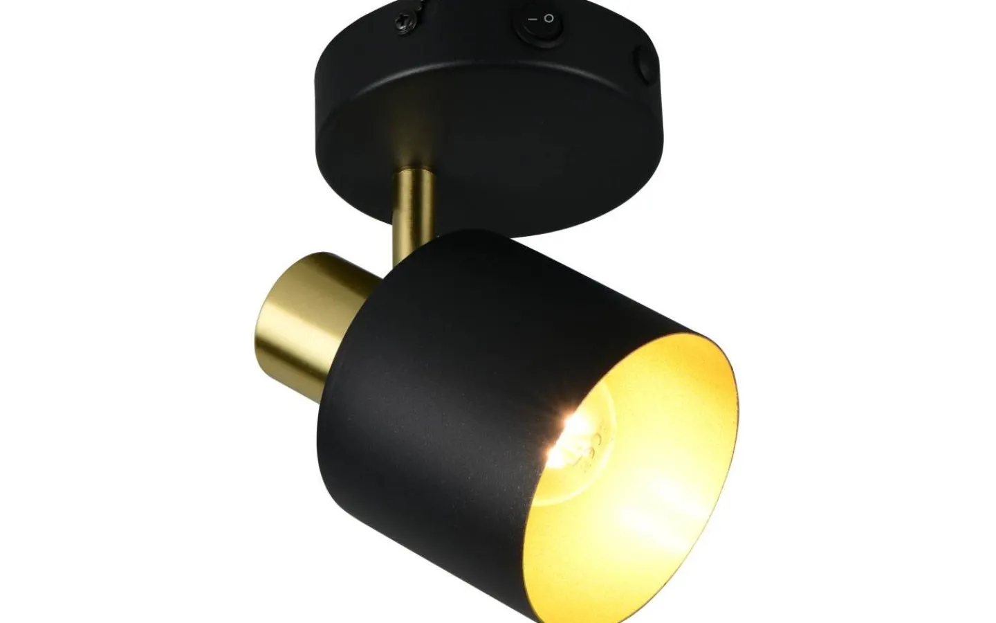 Läslampor < Trio Lighting Eva Spotlight E14 svart/guld