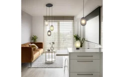 Fönsterlampor < Trio Lighting Facette Fönsterlampa 17,5cm E27 mattsvart/rök