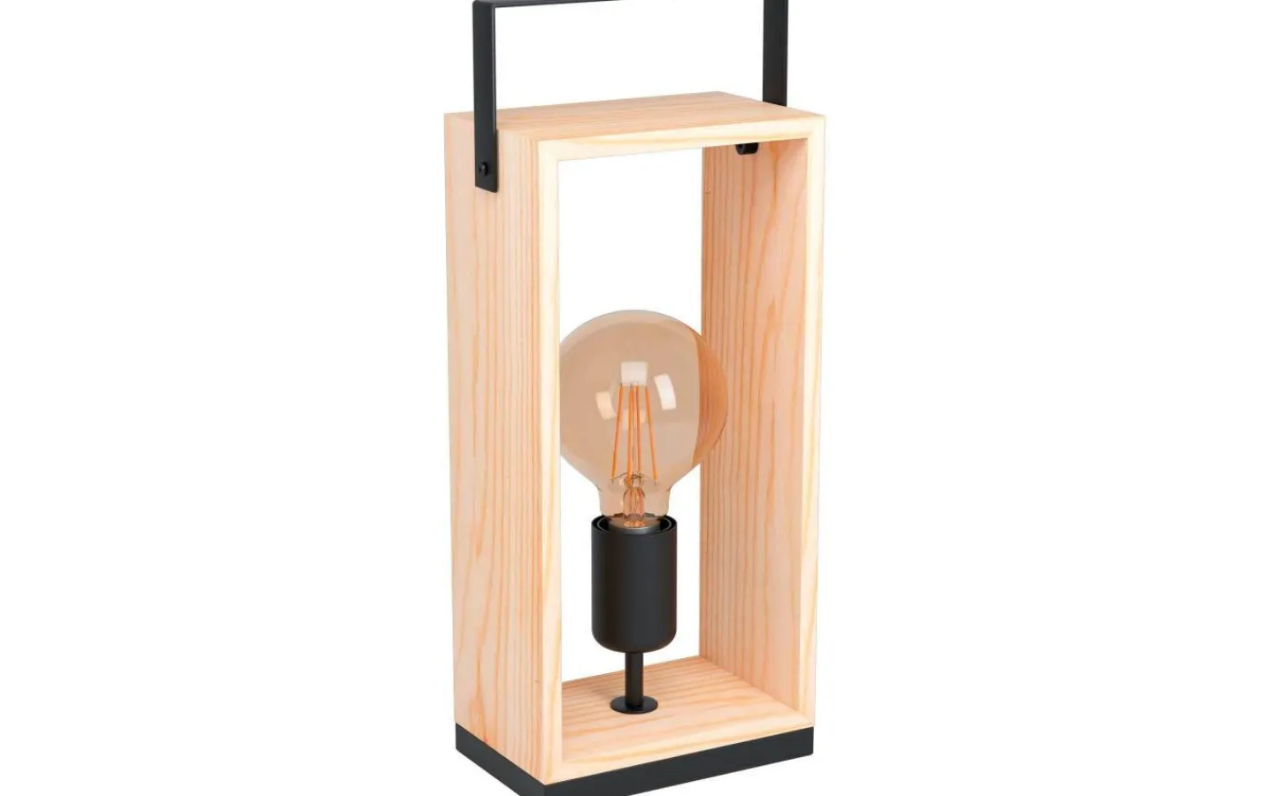 Bordslampor-Eglo Famborough Bordslampa 40cm Trä/Svart