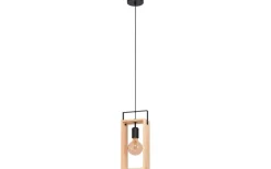 Fönsterlampor < Eglo Famborough Fönsterlampa 16cm Trä/Svart