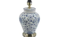 Lampfötter < PR Home Fang Hong Lampfot 38cm Vit/Blå