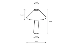 Bordslampor < Markslojd Favoro Bordslampa Beige 50cm