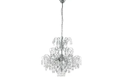 Kristallkronor < Eglo Fenoullet Kristallkrona 58cm Krom