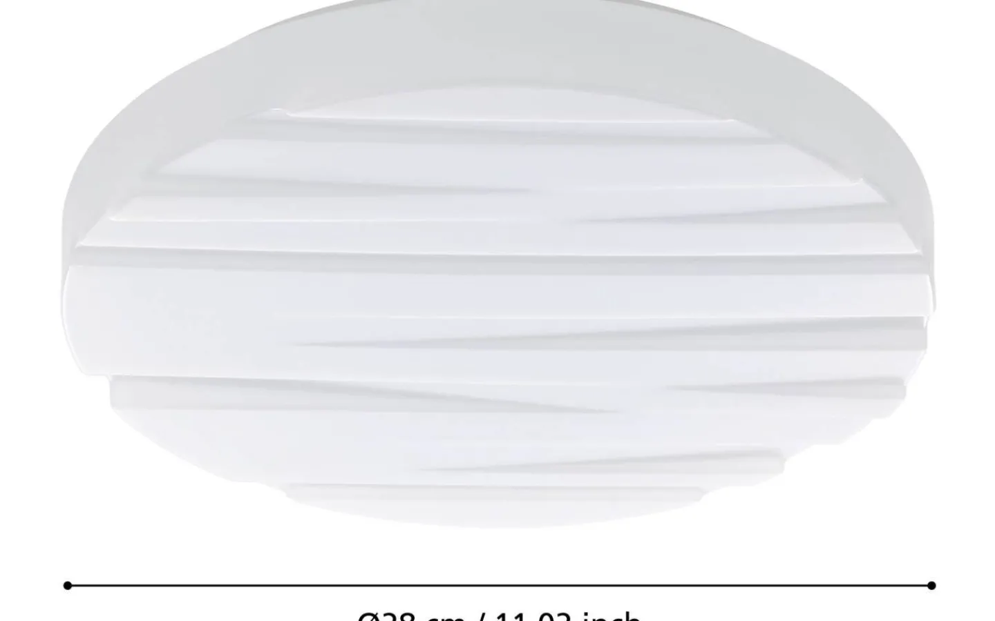 Plafonder-Eglo Ferentino Plafond Rund 28cm LED 3000K 10W Vit