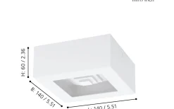 Plafonder < Eglo Ferreros Plafond 14cm LED 3000K 6,3W Vit