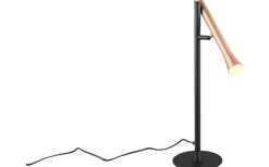 Bordslampor-Trio Lighting Fiato Bordslampa LED matt svart/kaffebrun