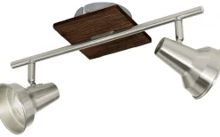 Avlånga Takspotlights|Takspot Med 2 Lampor < Eglo Filipina Takspotlight 36cm GU10 LED 3000K 2x3W Brun