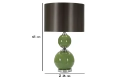 Bordslampor-Mauro Ferretti Fino Bordslampa 65cm Grön