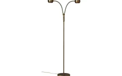 Golvläslampor < ArmaturHantverk Fladen Golvlampa 2L 140cm Oxid