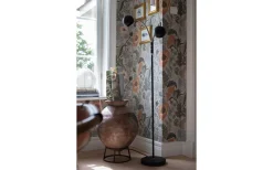 Golvläslampor-ArmaturHantverk Fladen Golvlampa 2L 140cm Svart