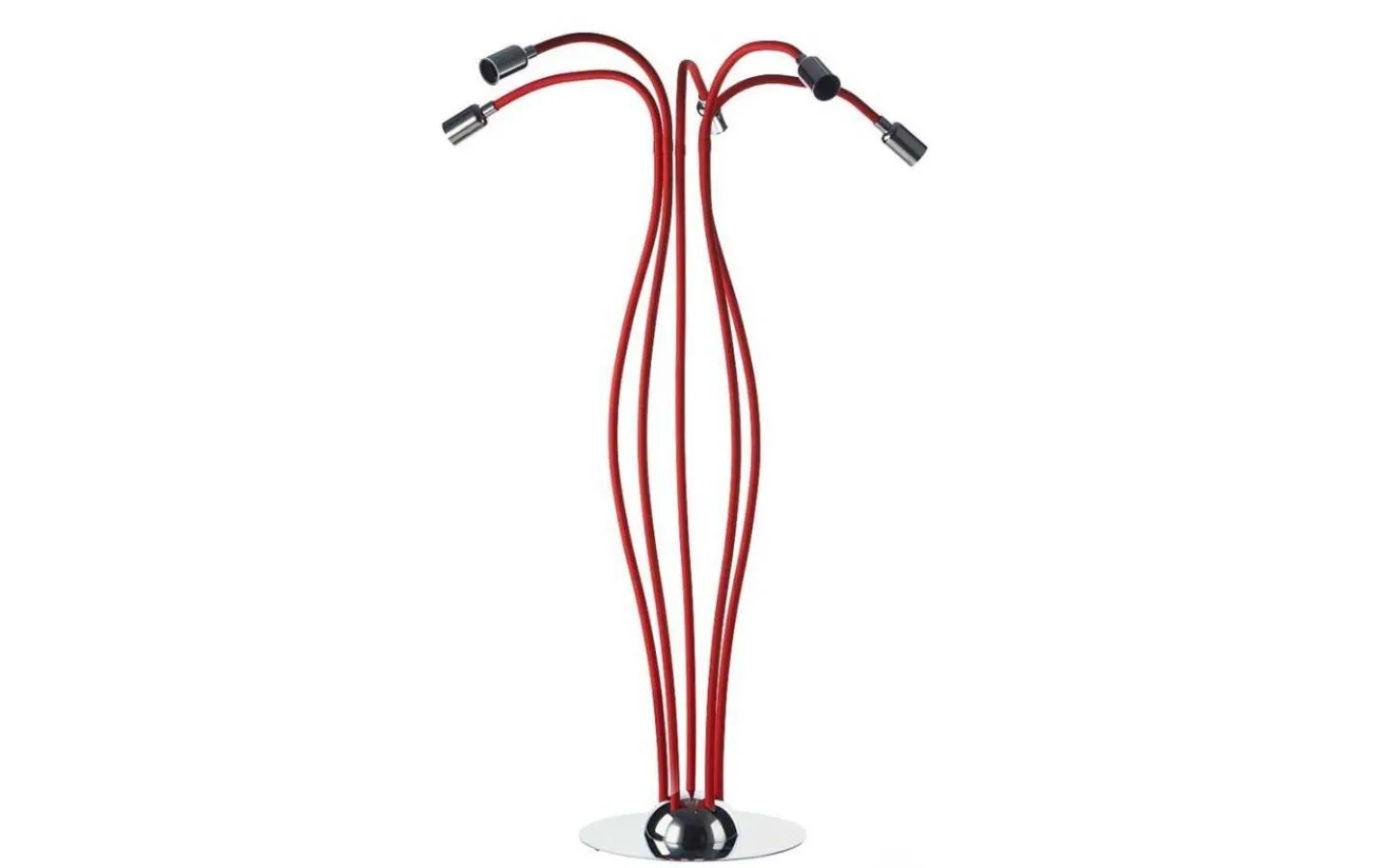 Golvlampor-Oriva Flex Golvlampa 148cm Röd