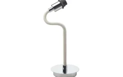 Lampfötter|Skrivbordslampor < Oriva Flex Lampfot 42cm Krom/Vit