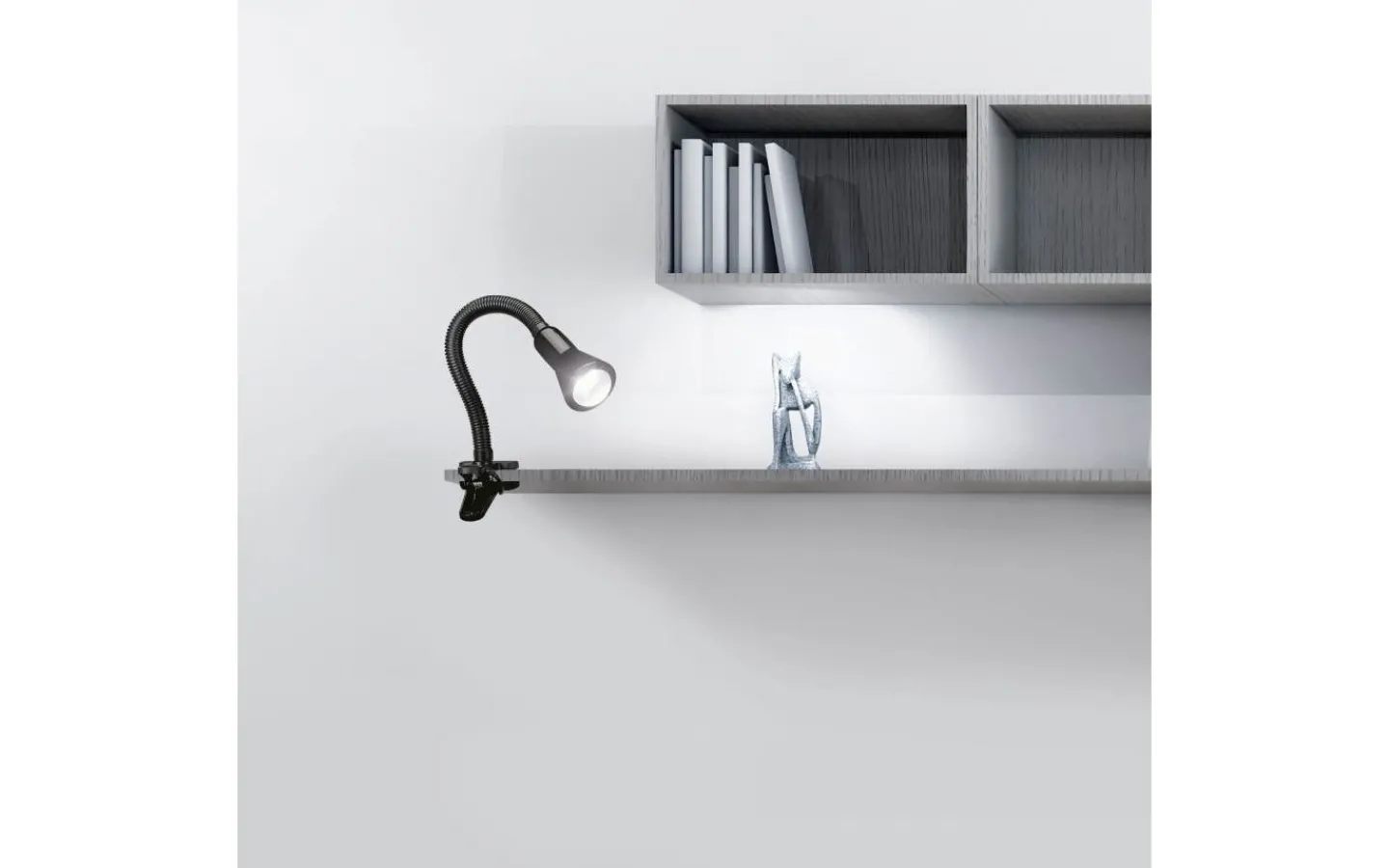Klämlampor-Trio Lighting Flexo Klämlampa E14 svart