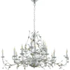 Kristallkronor|Stora Taklampor Ø70-150 Cm < Eglo Flitwick Takkrona 120cm Silver
