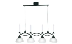Kök & Matplats|Avlånga Taklampor < Cottex Florens Taklampa 89cm 4xE14 Antik svart
