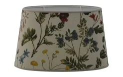 Ovala Lampskärmar-Hallbergs Flower Field Lampskärm Oval 25cm Natur