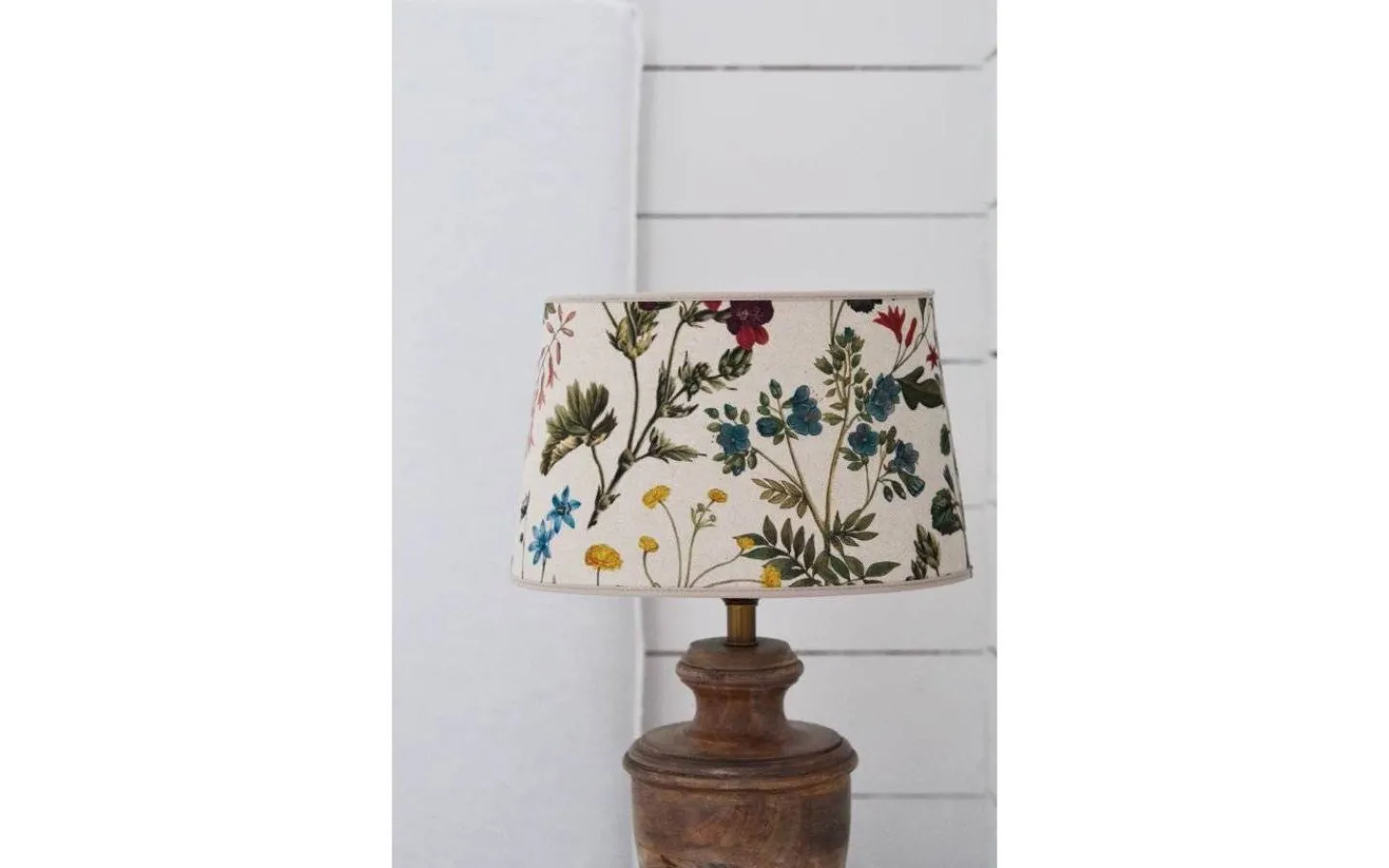 Ovala Lampskärmar-Hallbergs Flower Field Lampskärm Oval 25cm Natur