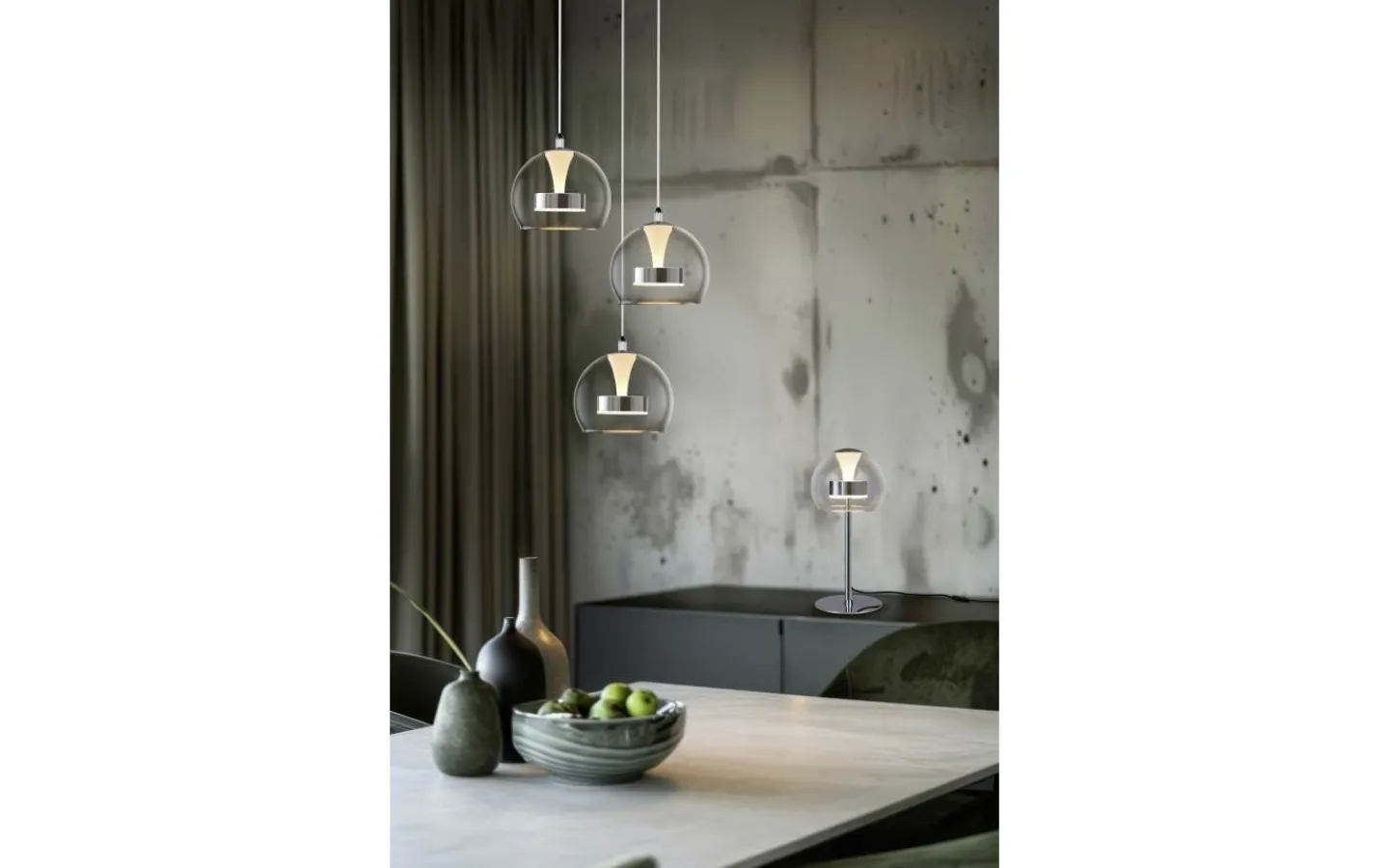 Bordslampor < Trio Lighting Flynt Bordslampa LED krom