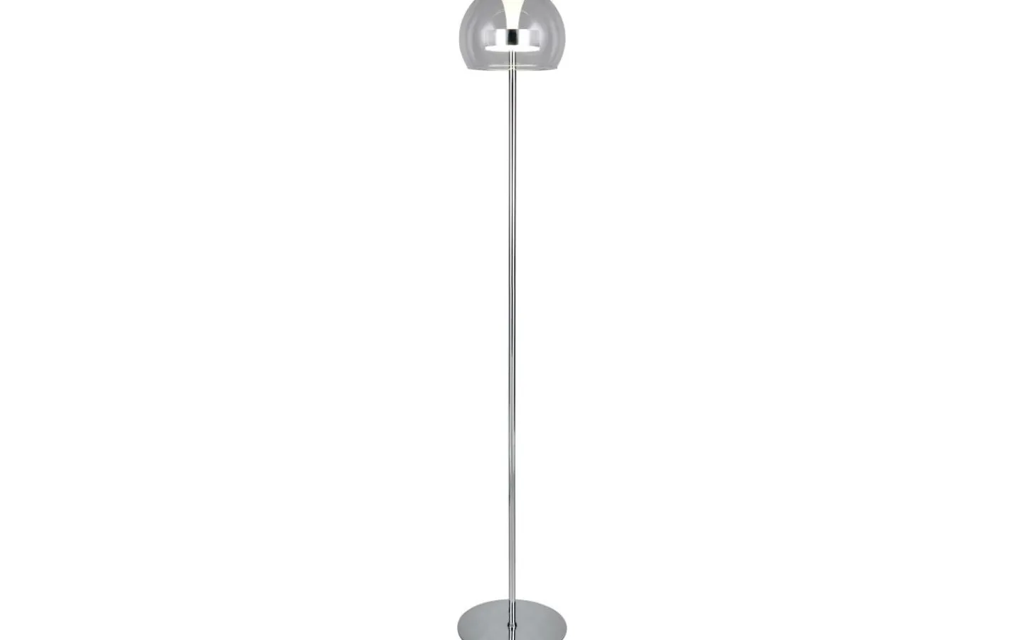 Golvlampor-Trio Lighting Flynt Golvlampa LED krom