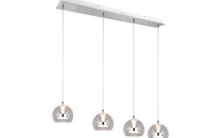 Avlånga Taklampor-Trio Lighting Flynt Takpendel LED 4-delad krom