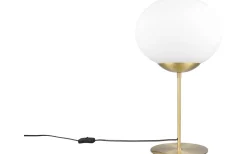 Bordslampor < Trio Lighting Fomento Bordslampa E27 matt mässing/vit