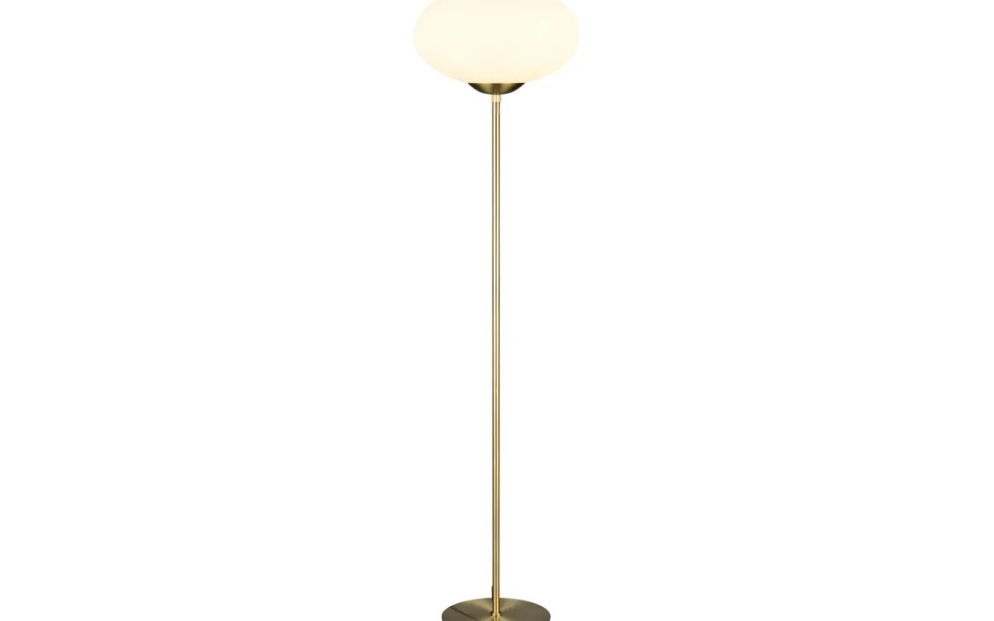 Golvlampor < Trio Lighting Fomento Golvlampa E27 matt mässing/vit
