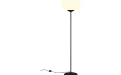 Golvlampor-Trio Lighting Fomento Golvlampa E27 matt svart/vit