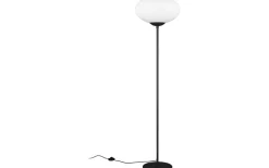 Golvlampor-Trio Lighting Fomento Golvlampa E27 matt svart/vit