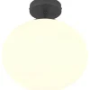 Plafonder-Trio Lighting Fomento Plafond E27 matt svart/vit