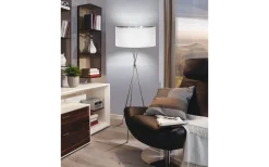 Golvlampor < Eglo Fondachelli Golvlampa 152cm Nickel/Vit