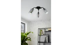 Plafonder-Eglo Forestburg Plafond 67cm 3L Svart/Grå