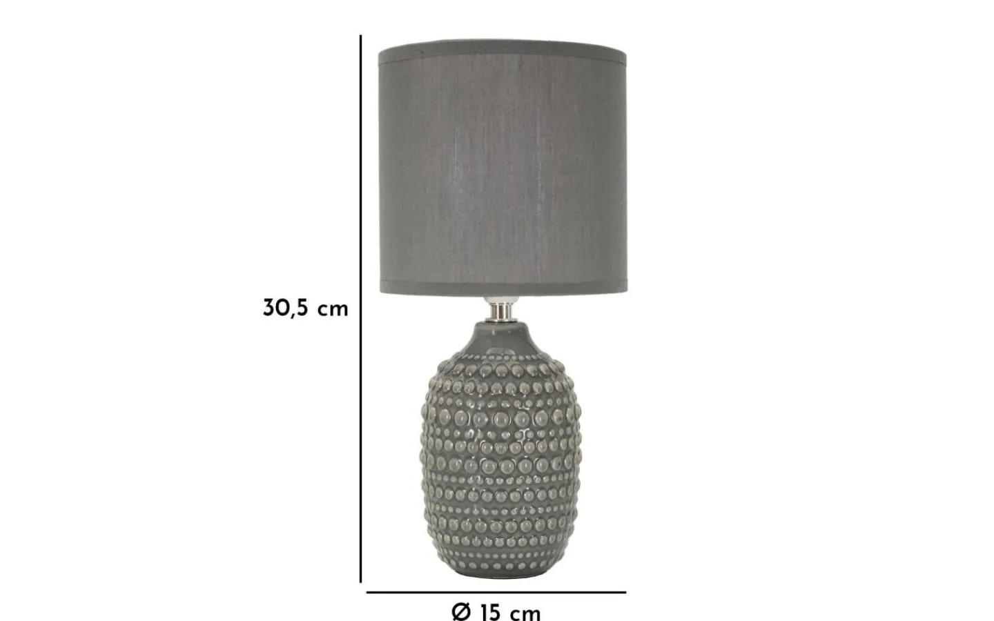Bordslampor < Mauro Ferretti Fortuna Bordslampa 30,5cm Grå