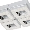 Plafonder < Eglo Fradelo Plafond 28cm LED 3000K 14W Krom