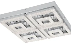 Plafonder-Eglo Fradelo Plafond 52cm LED 3000K 46,5W Krom