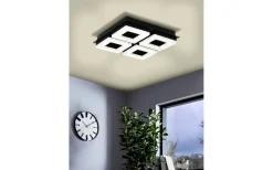 Plafonder-Eglo Fradelo Plafond 28cm LED 3000K 16W Svart