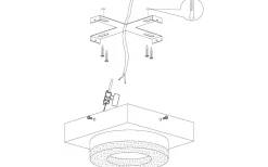 Plafonder < Eglo Fradelo Rund Plafond 14cm LED 3000K 3,2W Krom