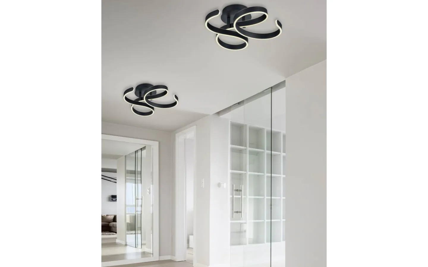 Plafonder < Trio Lighting Francis Plafond LED antracit