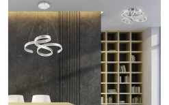Plafonder < Trio Lighting Francis Plafond LED i borstad aluminium