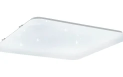 Plafonder-Eglo Frania Plafond 53cm LED 3000K 50W Kristalleffekt Vit