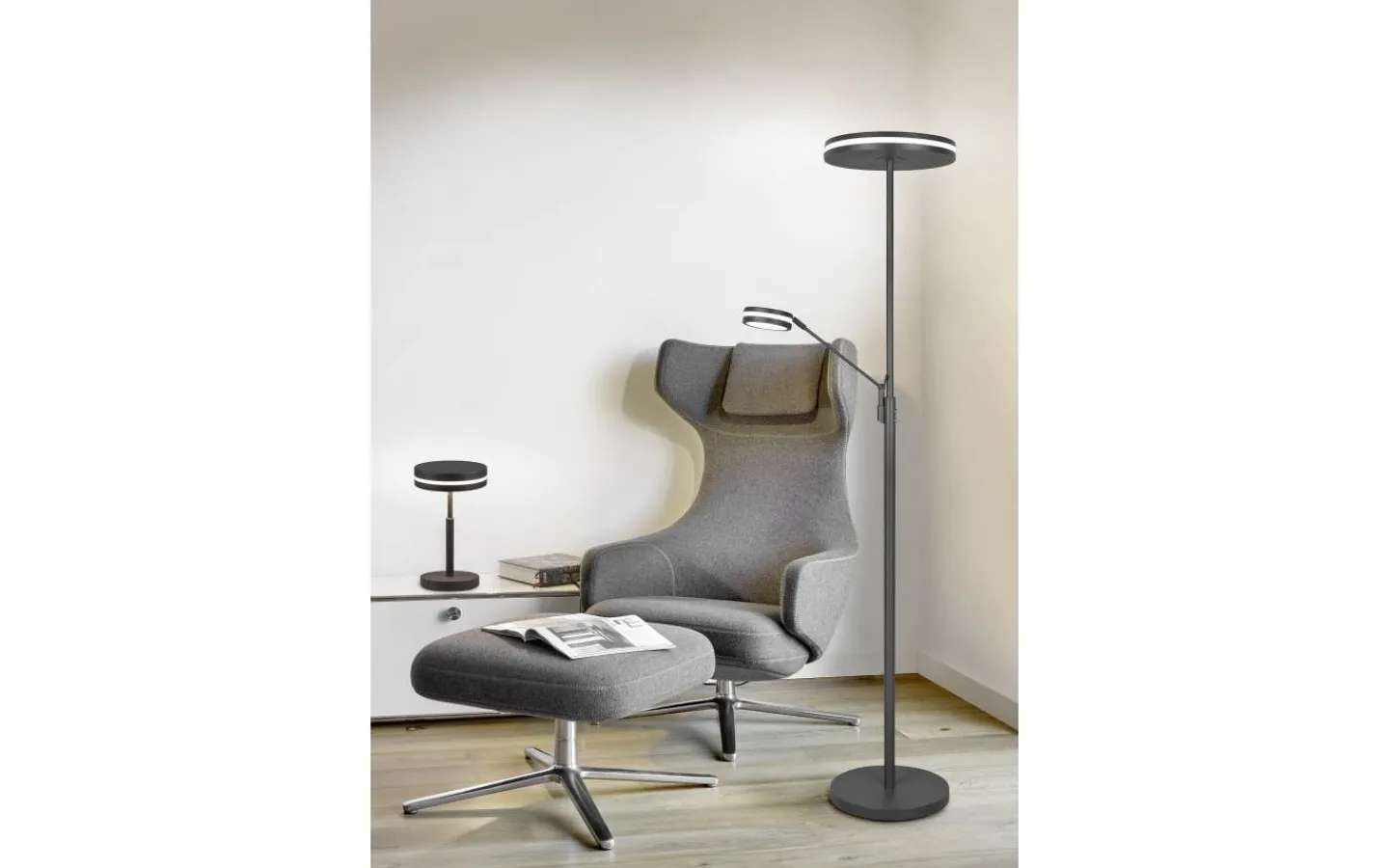 Bordslampor < Trio Lighting Franklin Bordslampa LED antracit